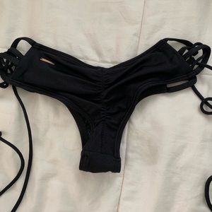 Black cheeky vs swimsuit bottoms